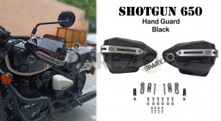 Fit For Royal Enfield Shotgun 650 Tinted Black Color Hand Guard Kit